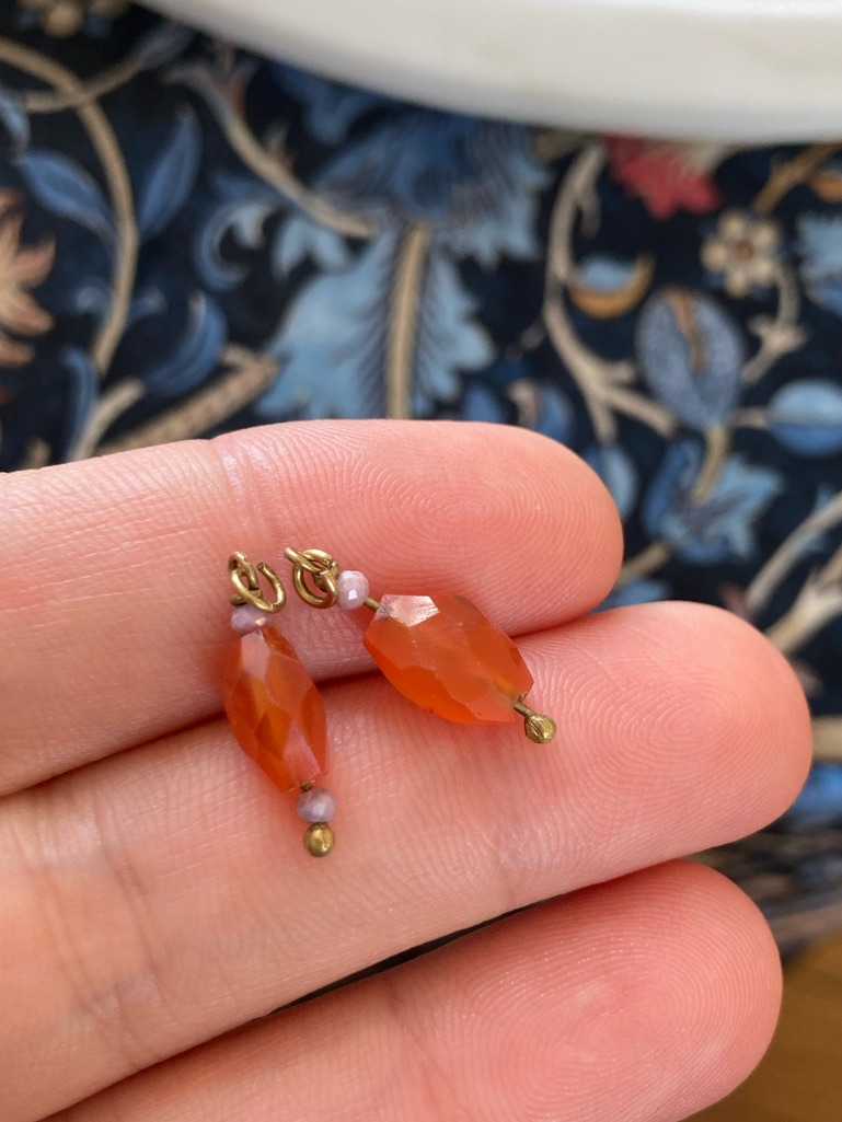 Victorian Style Carnelian Charms, Possibly Antique